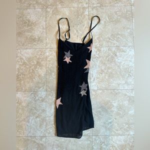 Guess Black Mini dress with beading and stars